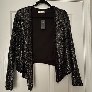 Abercrombie & Fitch woman’s sequence jacket. NEW with tags. Size: Large.